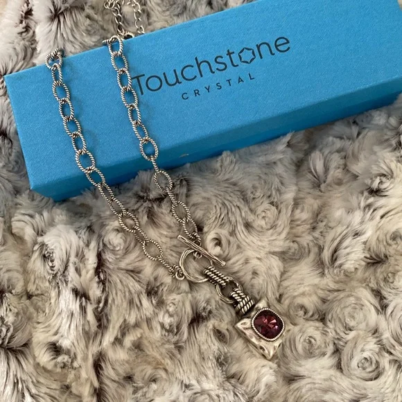 💜 Touchstone necklace, NIB, lovely!!! - Picture 3 of 8